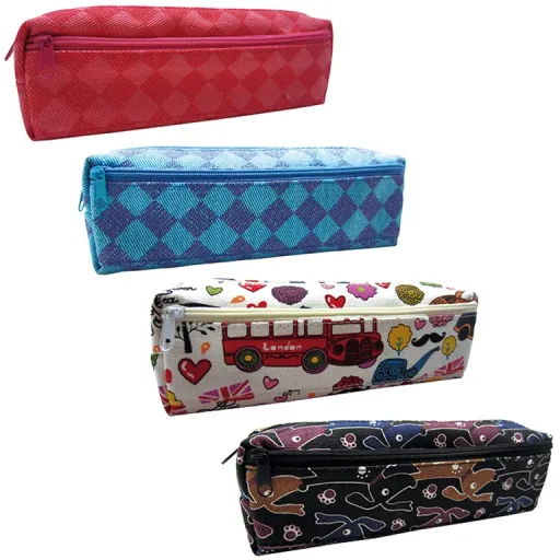 Estuche Rectangular Print 2 Cremalleras – Campus