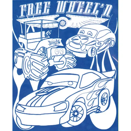 Pósters Para Colorear 40x50 cm – Modelo Coches