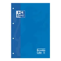 Recambio de Hojas Oxford A4 80 Hojas Cuadrícula 5 mm Azul – Oxford