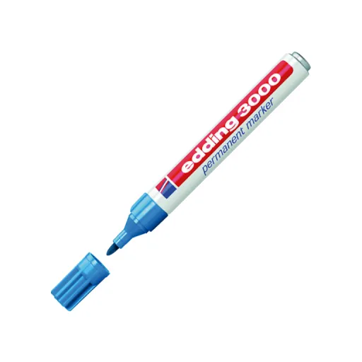 Rotulador Permanente Edding 3000 Azul Claro – Edding