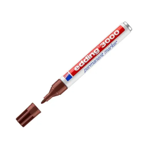 Rotuladores Permanentes Edding 3000 Marrón – Edding