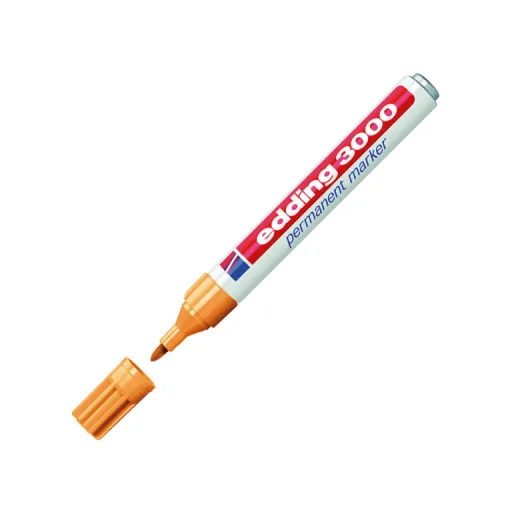 Rotuladores Permanentes Edding 3000 Naranja – Edding