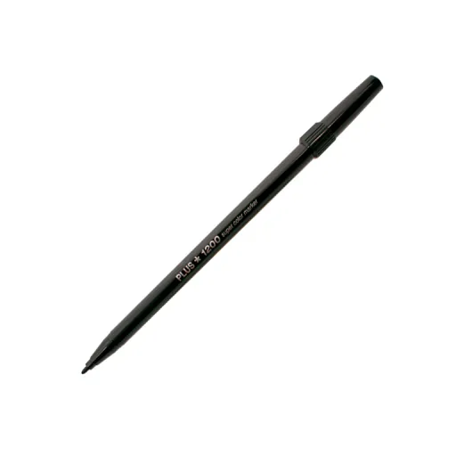 Rotulador Plus 1200 Negro – Caja 10 Unidades – Plus Office