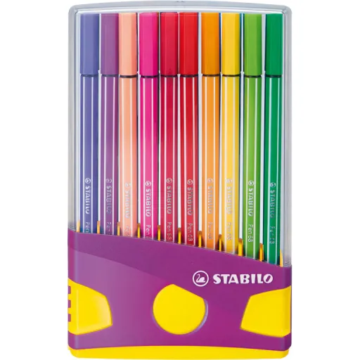 Rotulador Pen-68 Pack 20 Colores - Stabilo