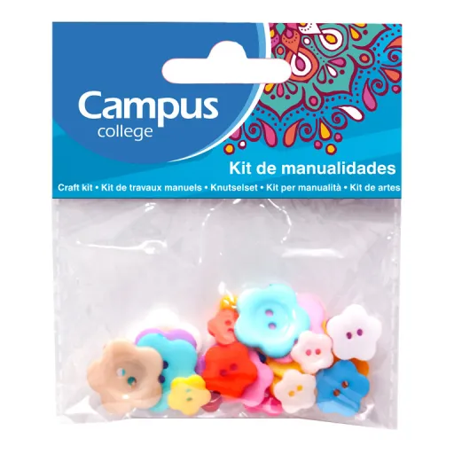 Kit Manualidades Botones Flor – Campus