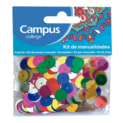 Kit Manualidades Lentejuelas Círculos 12 mm – Campus