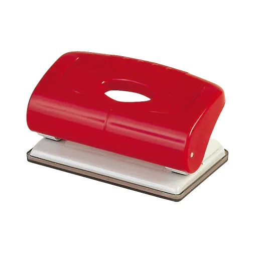 Perforadora 160 Metálica Roja 10 Hojas - Plus