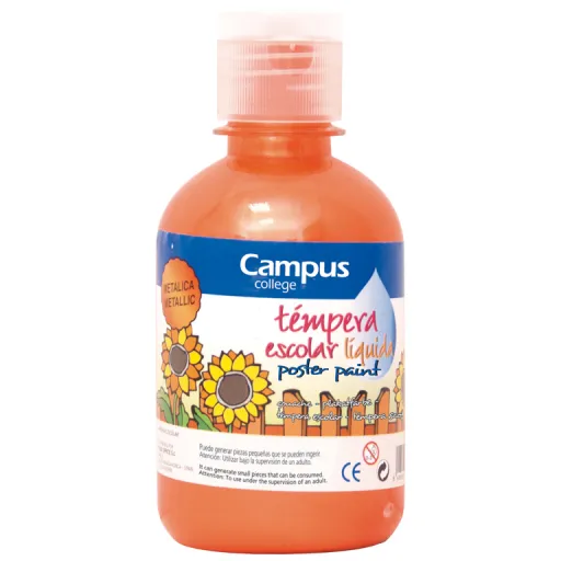 Pintura de Dedos 250GR Naranja Metalizado - Campus