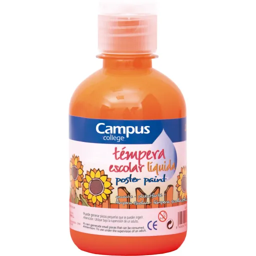 Pintura de Dedos 250GR Naranja - Campus