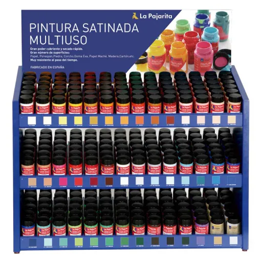 Pintura Plástica y Vinílica Líquida 35ML – Expositor Con 480 Unid. – La Pajarita