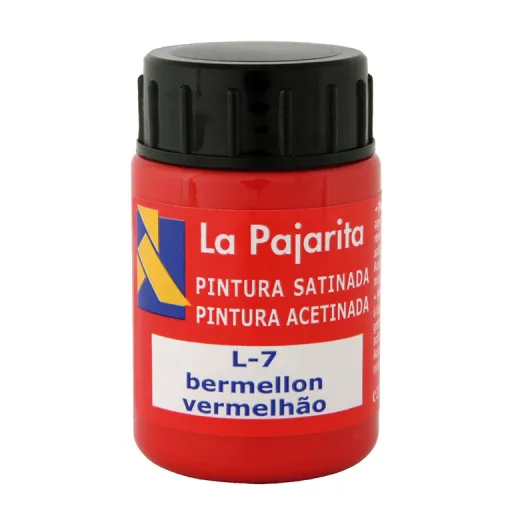 Pintura Plástica y Vinílica Rojo Bermellón 35ML 6 Unid. – La Pajarita
