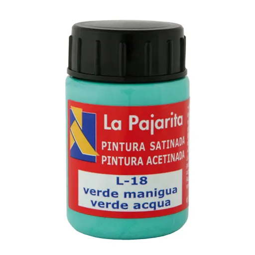 Tinta Plástica y Vinílica Líquida La Pajarita 35ML Verde Manig 6 Un - La Pajarita