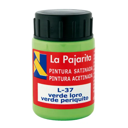 Tinta Plástica y Vinílica Líquida La Pajarita 35ML Verde Loro 6 Un - La Pajarita