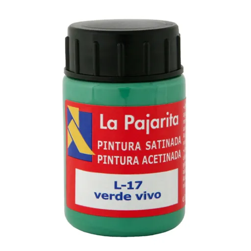 Tinta Plástica y Vinílica Líquida La Pajarita 35ML Verde Vivo 6 Un - La Pajarita