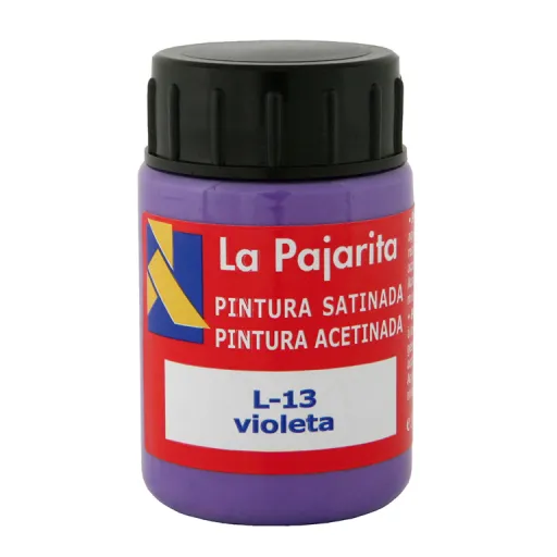 Tinta Plástica y Vinílica Líquida La Pajarita 35ML Violeta 6 Un - La Pajarita