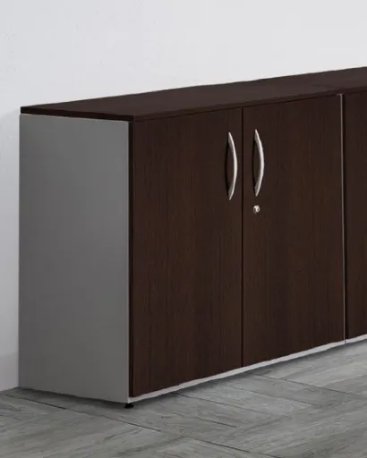 Armario Oficina Puertas Batientes 800x800x450 mm Art Melamina Con Tapa