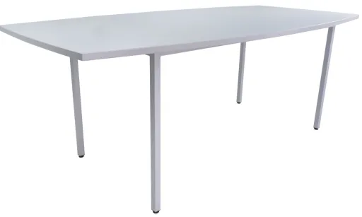 Mesa de Reunión 1600x1000mm Econ Curve - Riva