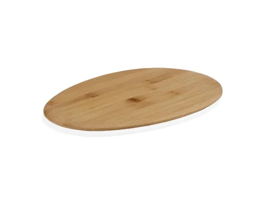 Tabla de Corte Ovalada de Bambú 31 x 23 x 1 cm
