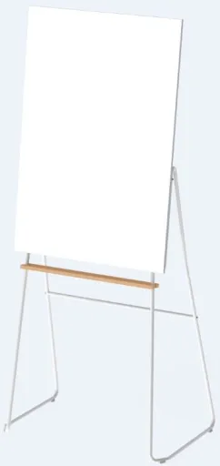 Bi-Office - Pizarra Blanca Magnética Trípode 70x104 cm Flip Chart Curvo Archyi