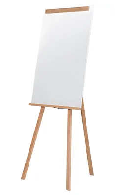 Bi Office - Pizarra Blanca Magnética Trípode 75x106 cm Angolo Archyi