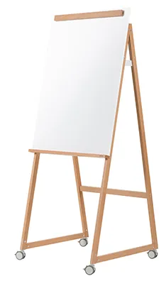 Bi Office - Pizarra Blanca Trípode Flip Chart Con Ruedas 75x106 cm Angolo Archyi