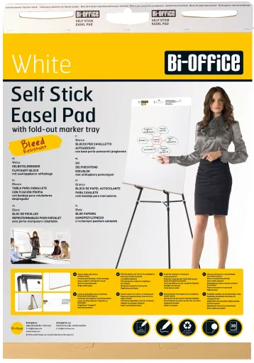 Bloc de Notas Adhesivo A1 80g 635x732mm – 30 Hojas – Bi-Office