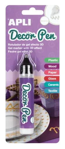Rotulador de Gel Blanco Metalizado - Decorpen