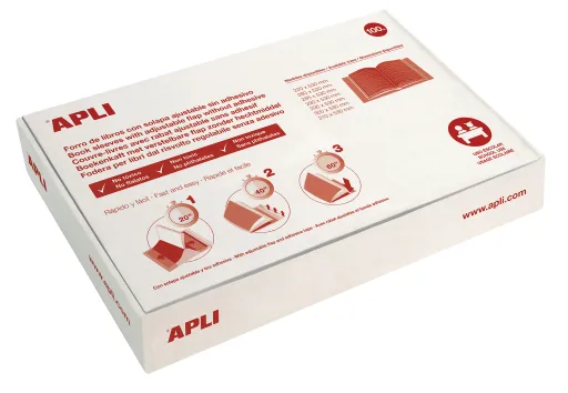 Fundas Transparentes Autoajustables 295x295mm 100 Uds. – Apli