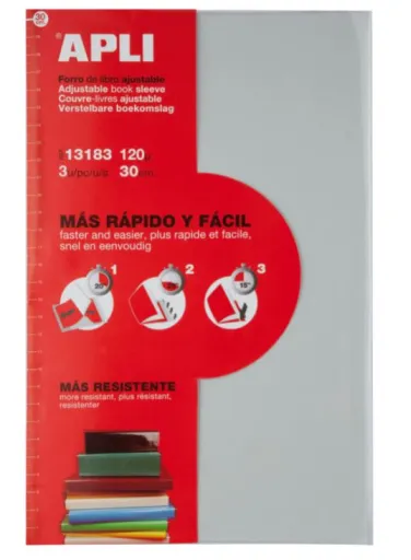 Funda Forra Libros Autoajustable 310mm 3 Uds. – Apli
