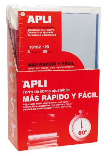 Funda Forra Libros Autoajustable 290mm 3 Uds. – Apli