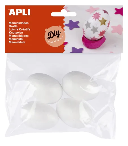 Kit Manualidades Huevos Ø50 mm 4 Unidades – Apli