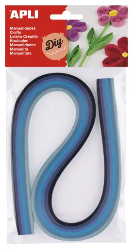Kit Manualidades – Tiras de Papel Azules 5x540mm – 120 Un. – Apli
