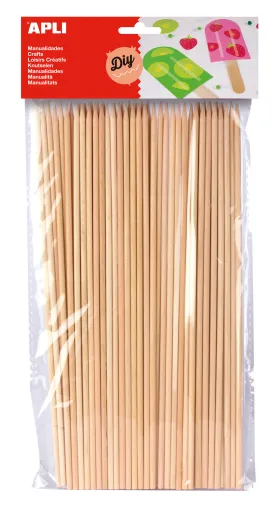 Kit Manualidades – Palitos de Madera – 50 Un. – Apli
