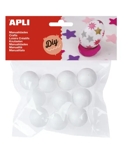 Kit Manualidades – Bolas de Poliestireno 25mm – Apli