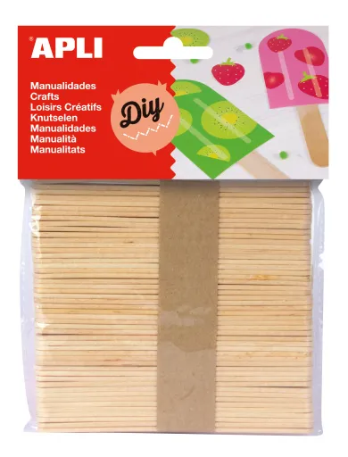 Kit Manualidades Palitos 114x10x2mm 50ud. – Apli