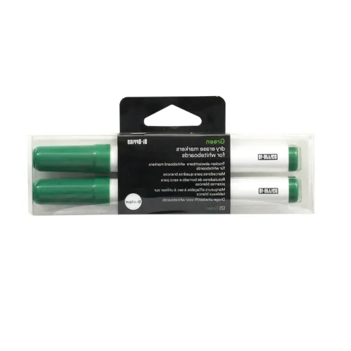 Rotuladores Para Pizarra Blanca Blíster 2 Unidades Verde - Bi-Office