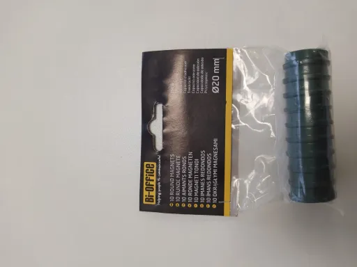 Imanes Súper Fuertes Verdes 25mm 10un – Bi-Office