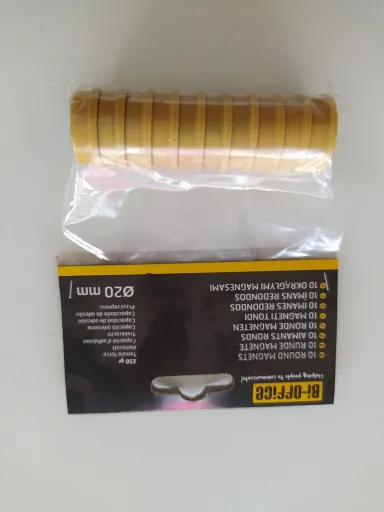 Imanes Súper Fuertes Amarillos Bi-Office 25mm – Bi-Office