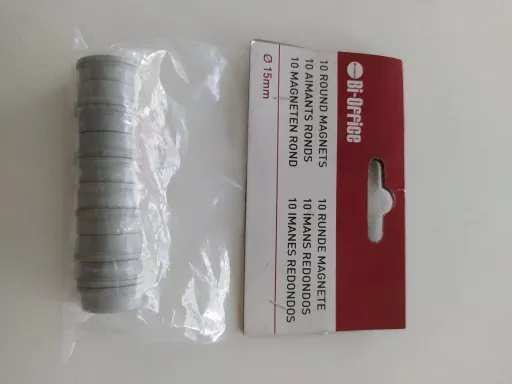 Imanes Súper Fuertes Grises Bi-Office 20mm – Bi-Office
