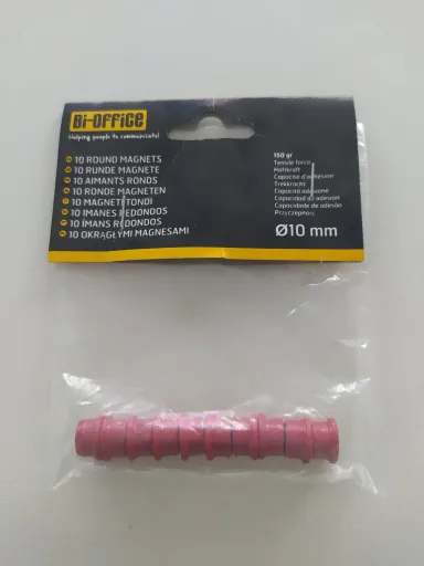 Imanes Súper Fuertes Rojos Bi-Office 10mm – Bi-Office
