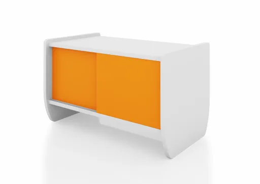 Armario de Oficina Puertas Correderas 600x950x550mm Stone