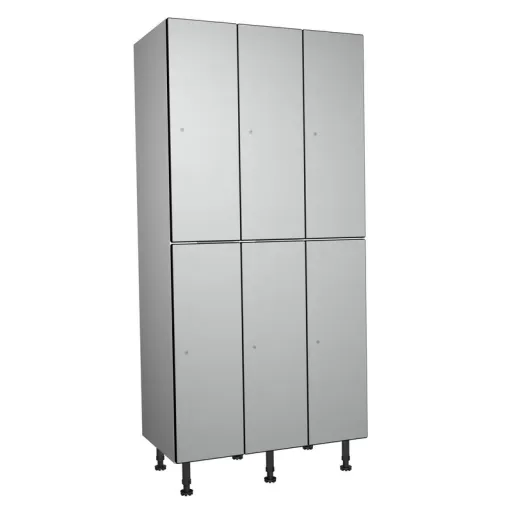 Taquillas Fenólicas y MDF Hidrófugo Triples Con 6 Puertas – 1900x900x500 mm