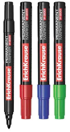 Rotulador Permanente P-200 Verde - ErichKrause