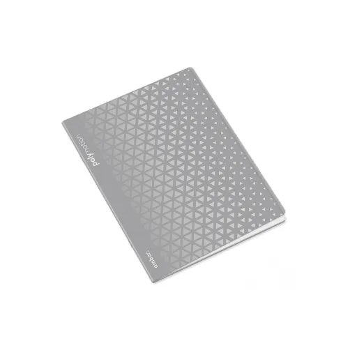 Cuaderno Grapado PP A4 48 Hojas Cuadriculado 90g Triángulos – Ambar