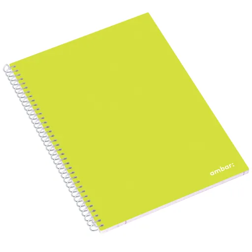Cuaderno Espiral A4 Cuadriculado 80 Hojas – Ambar School