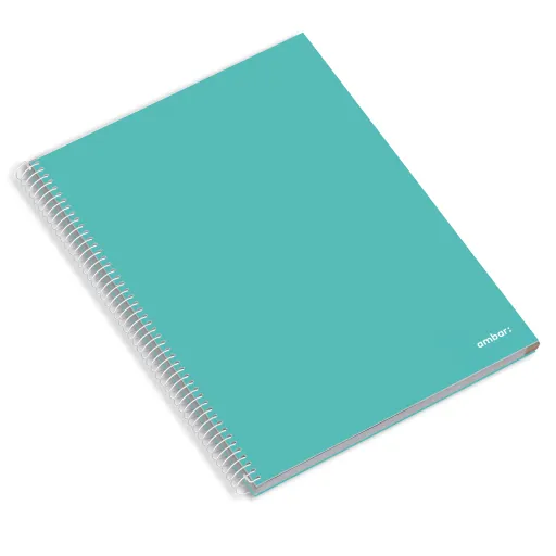 Cuaderno Espiral A4 4 Rayados + 1 Cuadriculado 120 Hojas 70g – Ambar School