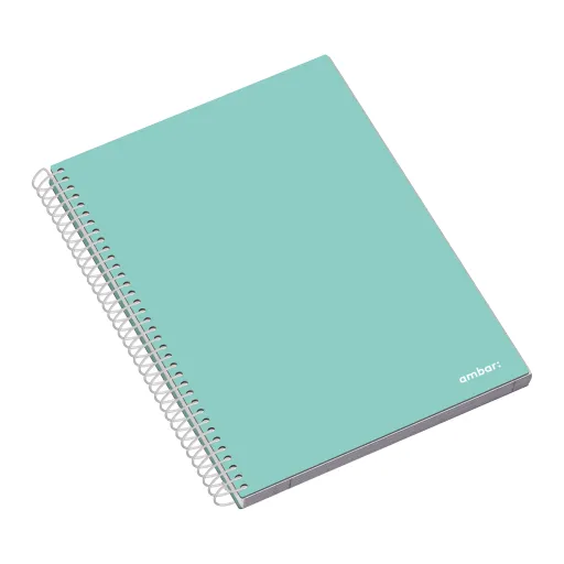 Cuaderno Espiral Tapa Dura A4 120 Hojas Rayado 70g – Ambar School
