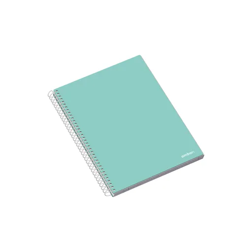 Cuaderno Espiral Tapa Dura A5 100 Hojas Cuadriculado 70g – Ambar School
