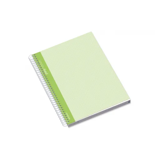 Cuaderno Espiral Tapa PP A4 120 Hojas Cuadriculado 70g – Ambar