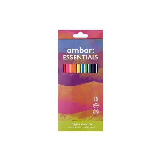 Lápices de Colores Triangulares 12 Un. – Ambar